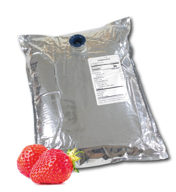 44 Lb Strawberry Aseptic Fruit Puree Bag